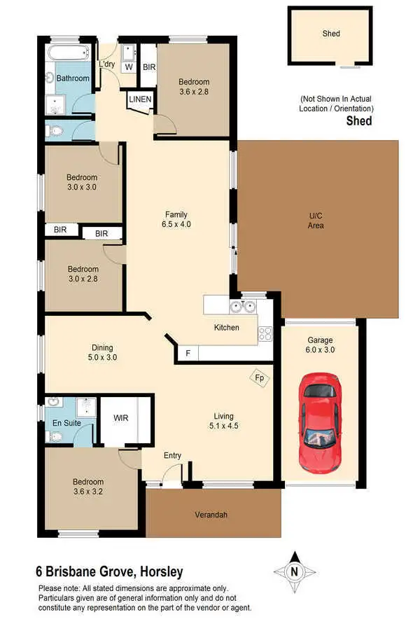 Floorplan of Homely house listing, 6 Brisbane Grove, Horsley NSW 2530