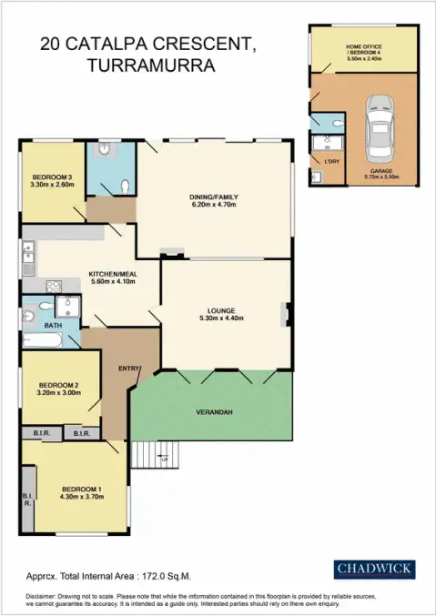 Floorplan of Homely house listing, 20 Catalpa Crescent, Turramurra NSW 2074