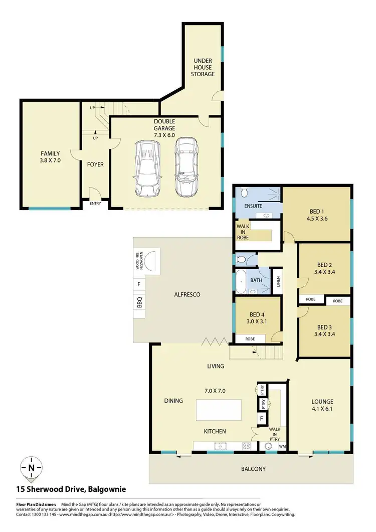 Floorplan of Homely house listing, 15 Sherwood Drive, Balgownie NSW 2519