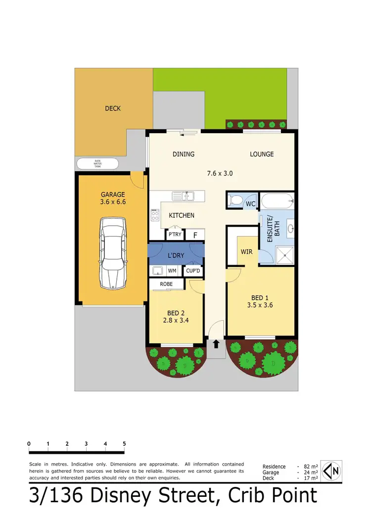 Floorplan of Homely unit listing, 3/136 Disney Street, Crib Point VIC 3919