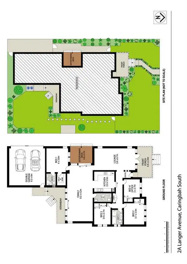 Floorplan of Homely house listing, 2a Langer Avenue, Caringbah NSW 2229