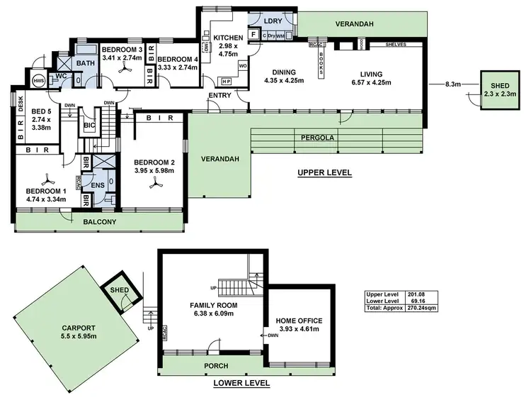 Floorplan of Homely house listing, 5 Snow Street, Glen Osmond SA 5064