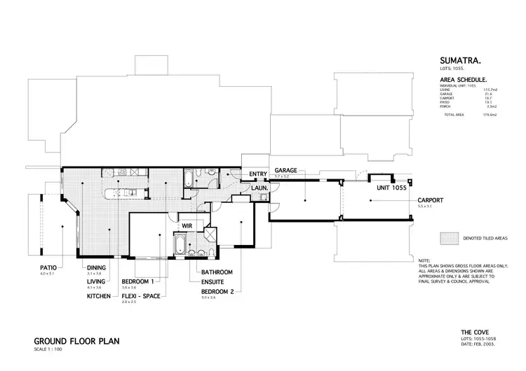 Floorplan of Homely unit listing, 1055/1 The Cove Crescent, Carrara QLD 4211
