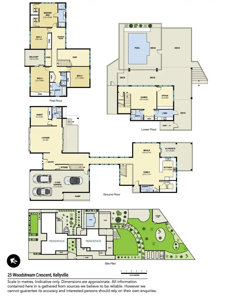 Floorplan of Homely house listing, 25 Woodstream Crescent, Kellyville NSW 2155