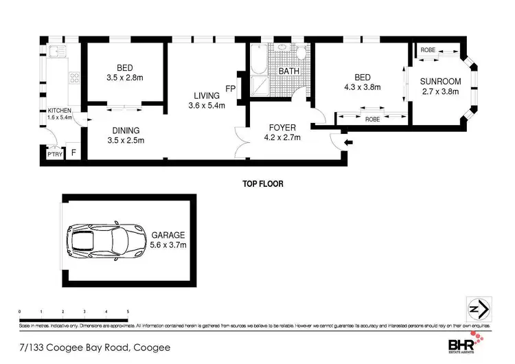 Floorplan of Homely unit listing, 7/133 Coogee Bay Road, Coogee NSW 2034