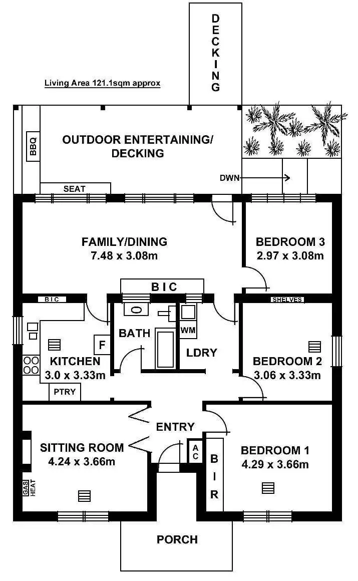 Floorplan of Homely house listing, 127 Gage Street, Firle SA 5070