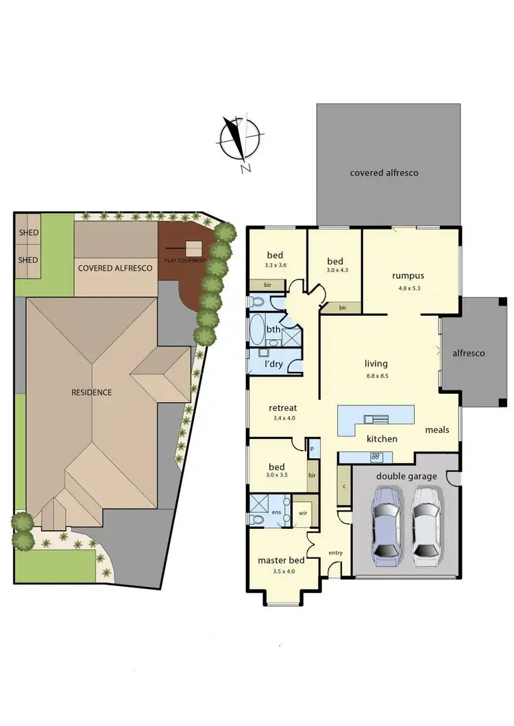 Floorplan of Homely house listing, 7 Beechtree Way, Cranbourne North VIC 3977
