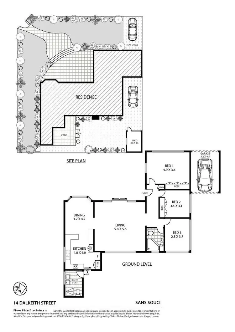 Floorplan of Homely house listing, 14 Dalkeith Street, Sans Souci NSW 2219