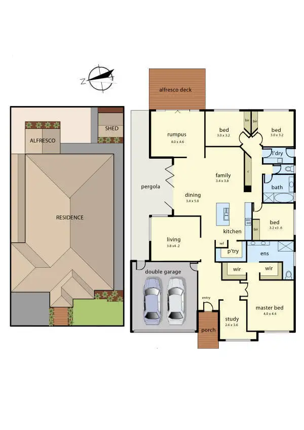 Floorplan of Homely house listing, 16 Curran Drive, Officer VIC 3809