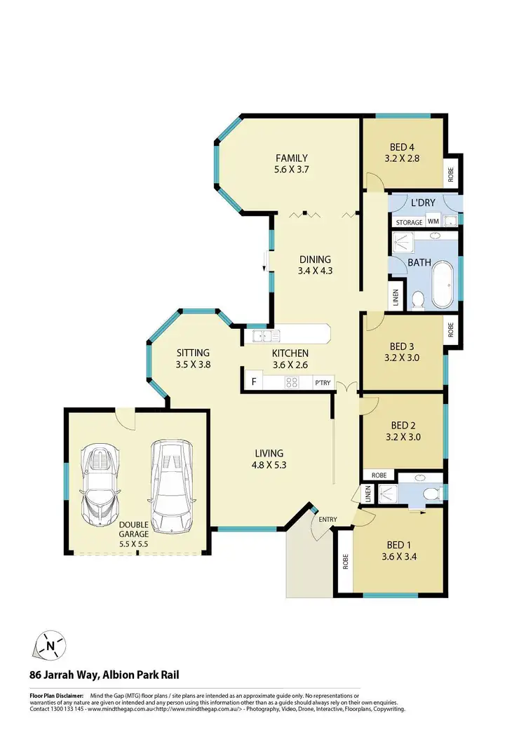 Floorplan of Homely house listing, 86 Jarrah Way, Albion Park Rail NSW 2527