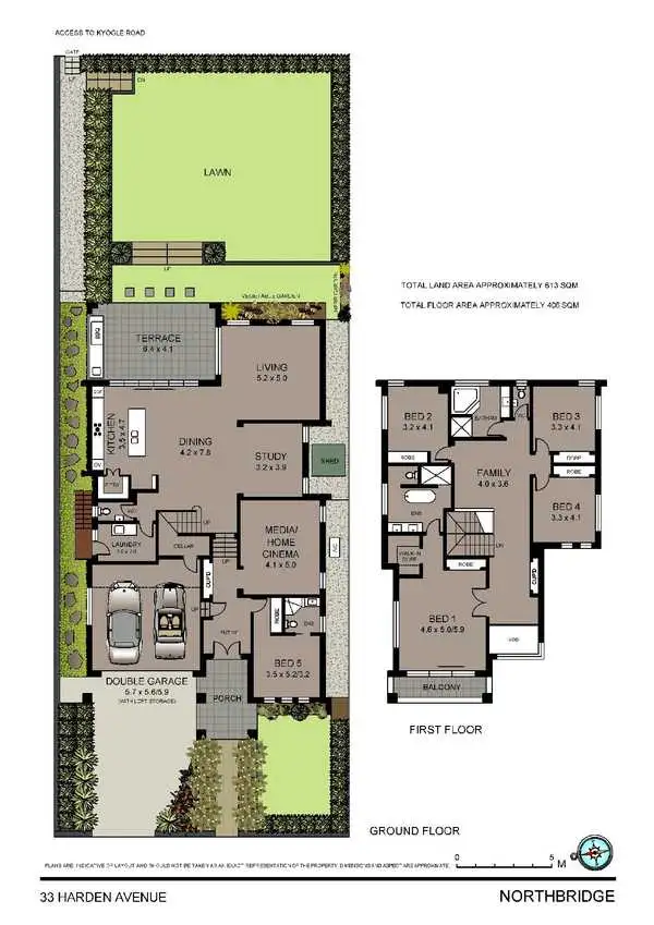 Floorplan of Homely house listing, 33 Harden Avenue, Northbridge NSW 2063