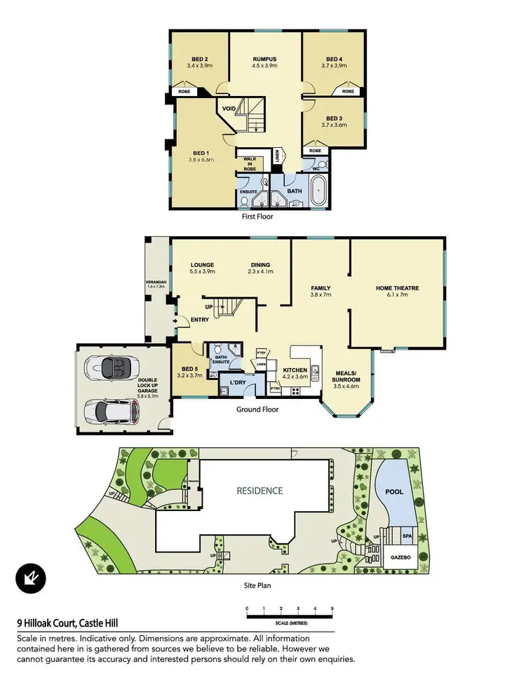 Floorplan of Homely house listing, 9 Hilloak Court, Castle Hill NSW 2154