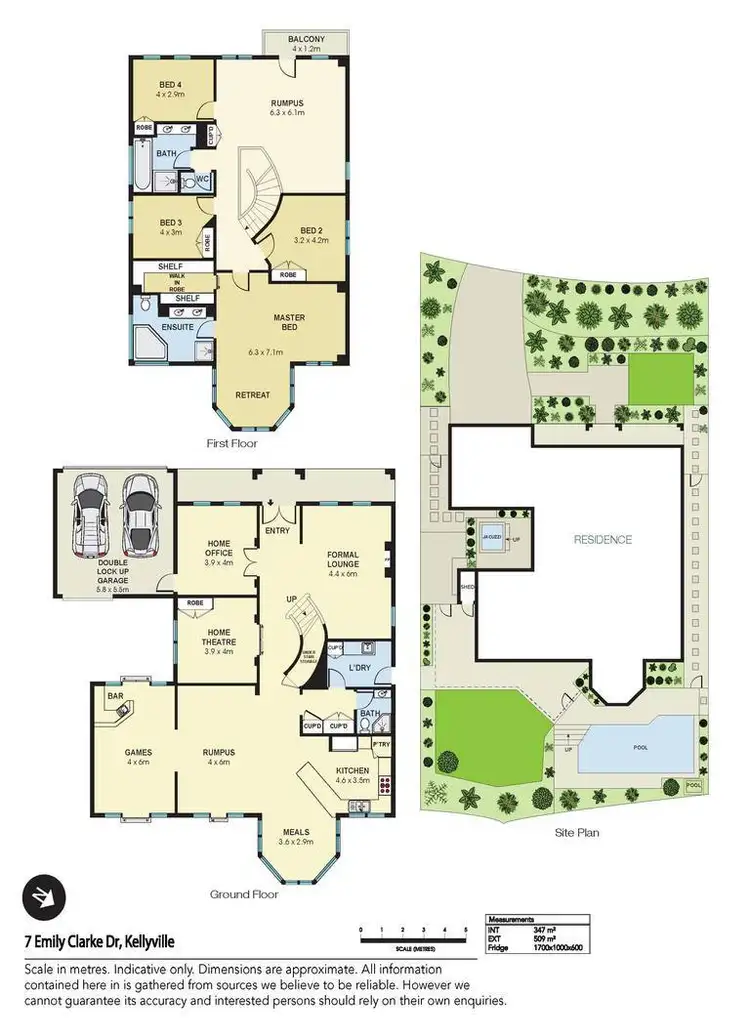 Floorplan of Homely house listing, 7 Emily Clarke Drive, Kellyville NSW 2155