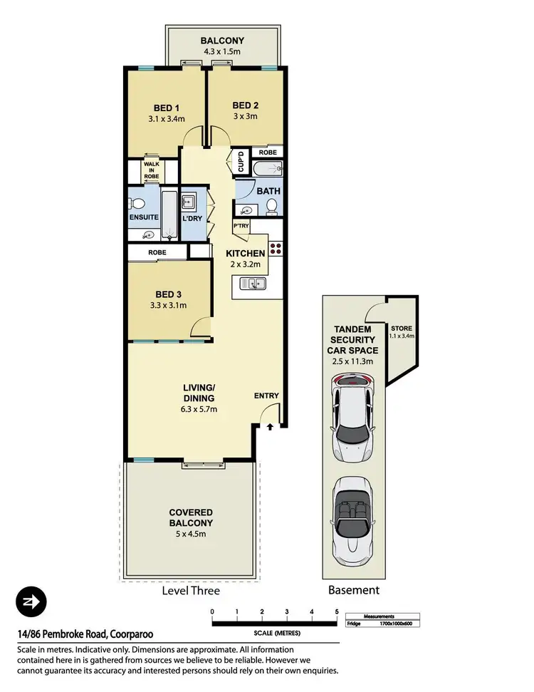 Floorplan of Homely unit listing, 14/86 Pembroke Road, Coorparoo QLD 4151
