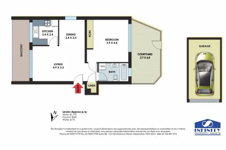 Floorplan of Homely apartment listing, 58/1 Allen Street, Pyrmont NSW 2009