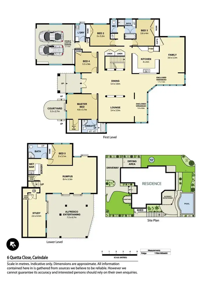 Floorplan of Homely house listing, 6 Quetta Close, Carindale QLD 4152