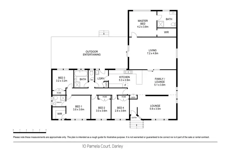 Floorplan of Homely house listing, 10 Pamela Court, Bacchus Marsh VIC 3340