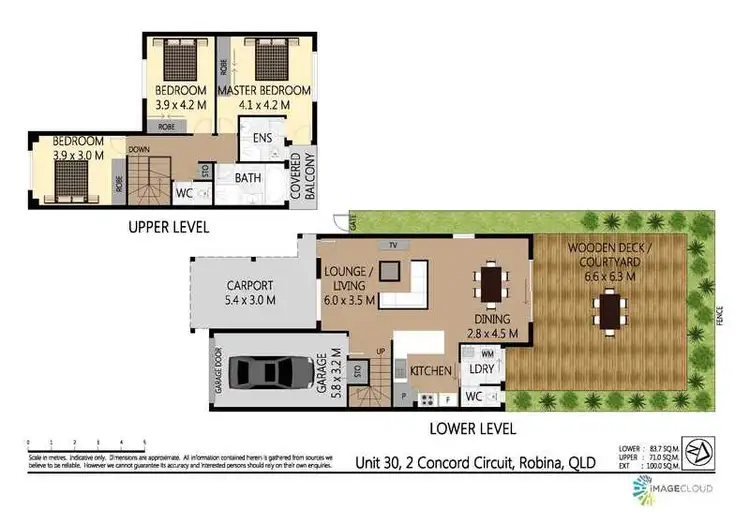 Floorplan of Homely townhouse listing, 30/2 Concord Circuit, Robina QLD 4226