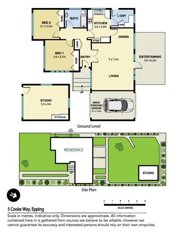 Floorplan of Homely house listing, 5 Cooke Way, Epping NSW 2121