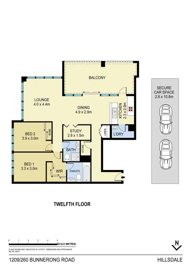 Floorplan of Homely apartment listing, 1209/260 Bunnerong Road, Hillsdale NSW 2036