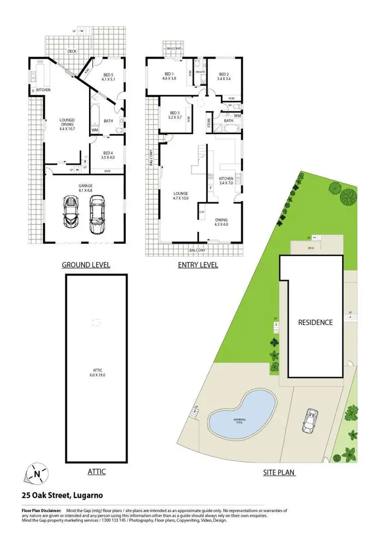 Floorplan of Homely house listing, 25 Oak Street, Lugarno NSW 2210