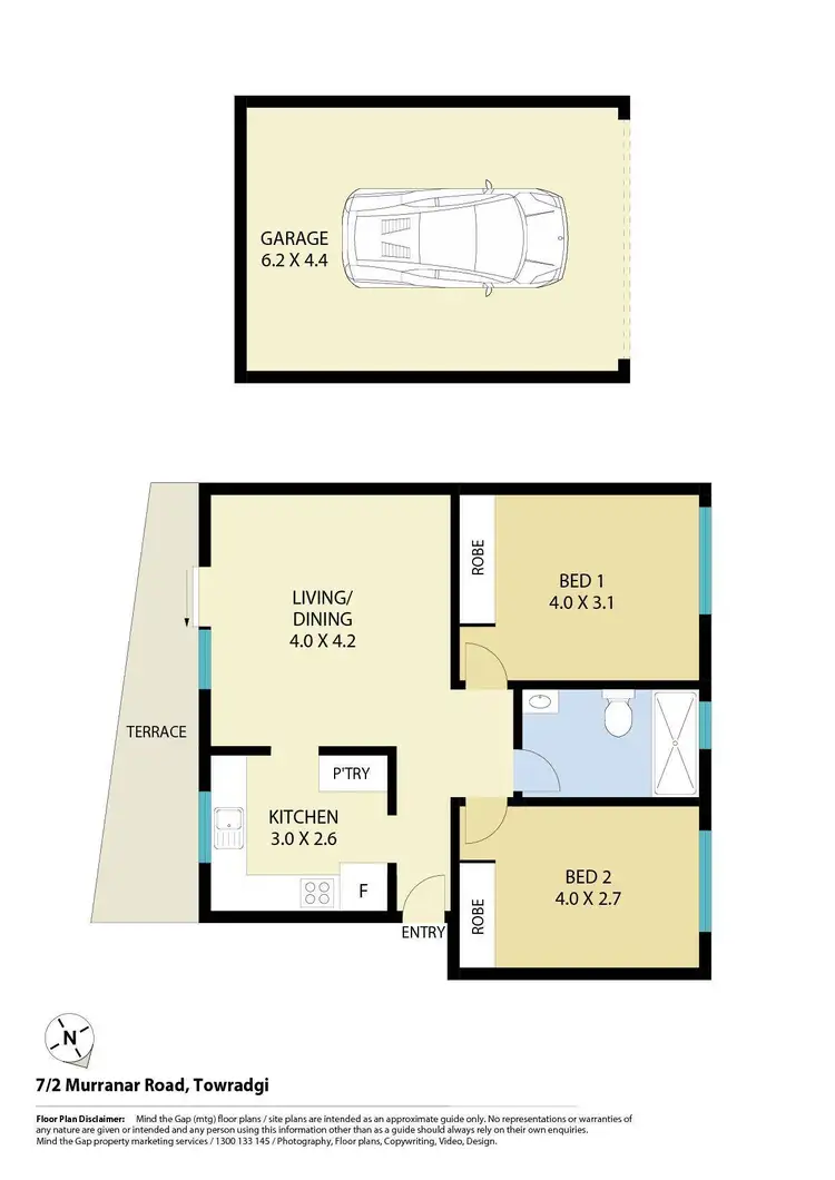 Floorplan of Homely unit listing, 7/2 Murranar Road, Towradgi NSW 2518
