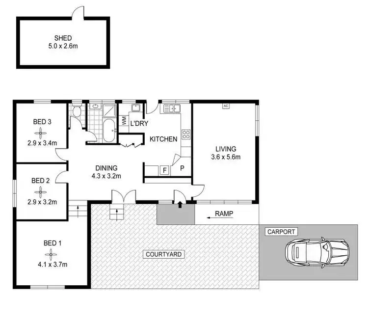 Floorplan of Homely house listing, 15 Lowan Road, Windsor Gardens SA 5087