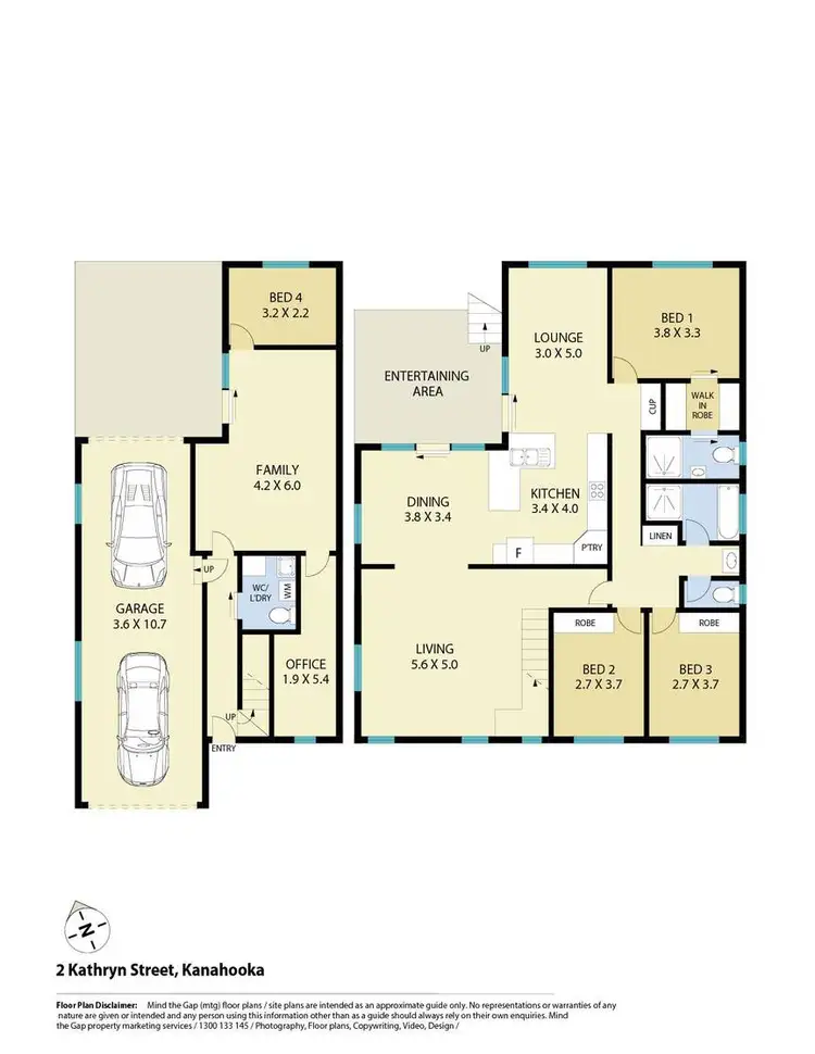 Floorplan of Homely house listing, 2 Kathryn Street, Kanahooka NSW 2530