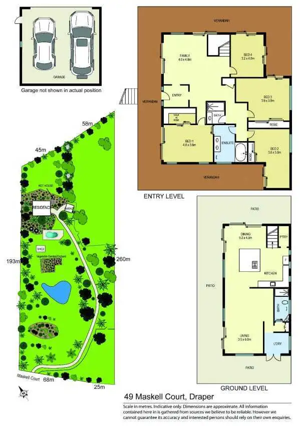 Floorplan of Homely rural property listing, 49 Maskell Court, Draper QLD 4520