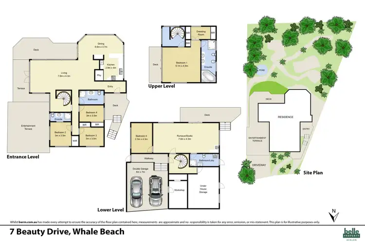 Floorplan of Homely house listing, 7 Beauty Drive, Whale Beach NSW 2107