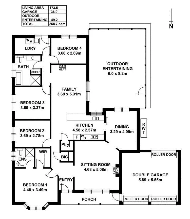 Floorplan of Homely house listing, 281 Grenfell Road, Redwood Park SA 5097