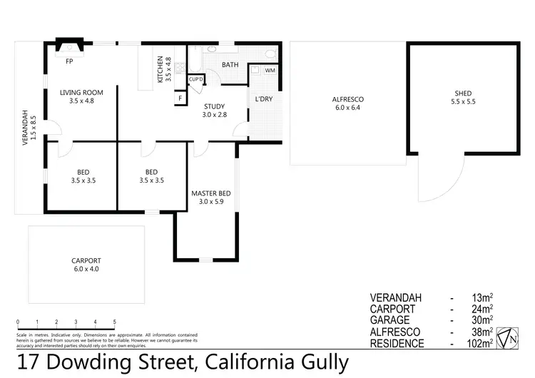 Floorplan of Homely house listing, 17 Dowding Street, California Gully VIC 3556