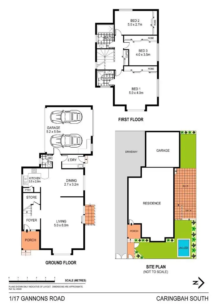 Floorplan of Homely townhouse listing, 1/17 Gannons Road, Caringbah NSW 2229