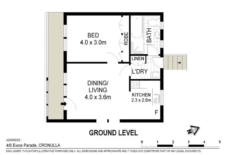 Floorplan of Homely unit listing, 4/6 Ewos Parade, Cronulla NSW 2230