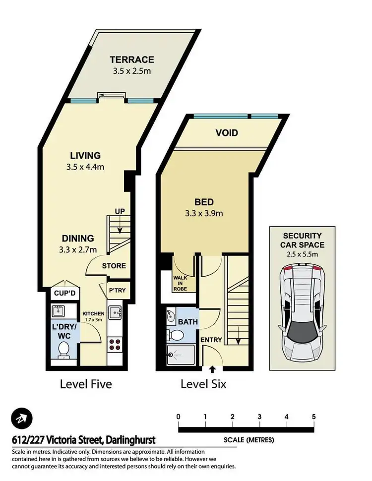 Floorplan of Homely apartment listing, 612/227 Victoria Street, Darlinghurst NSW 2010