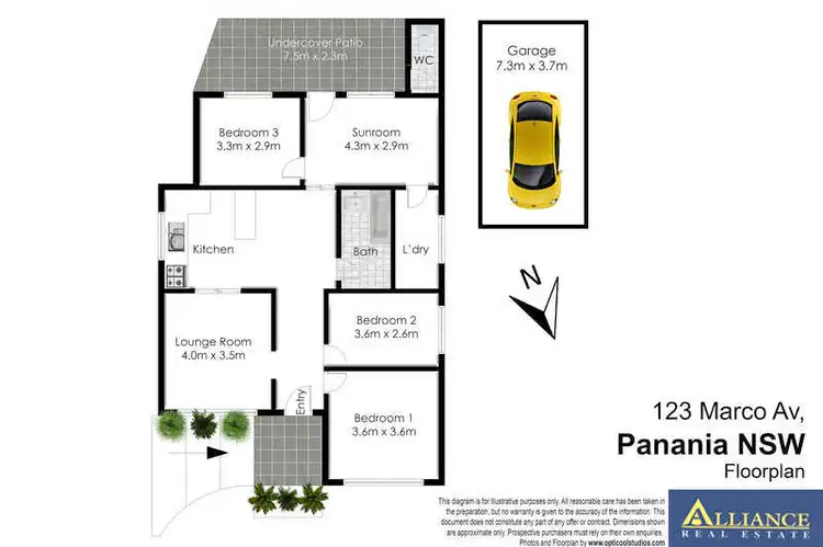 Floorplan of Homely house listing, 123 Marco Avenue, Panania NSW 2213