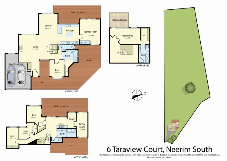 Floorplan of Homely house listing, 6 Taraview Court, Neerim South VIC 3831
