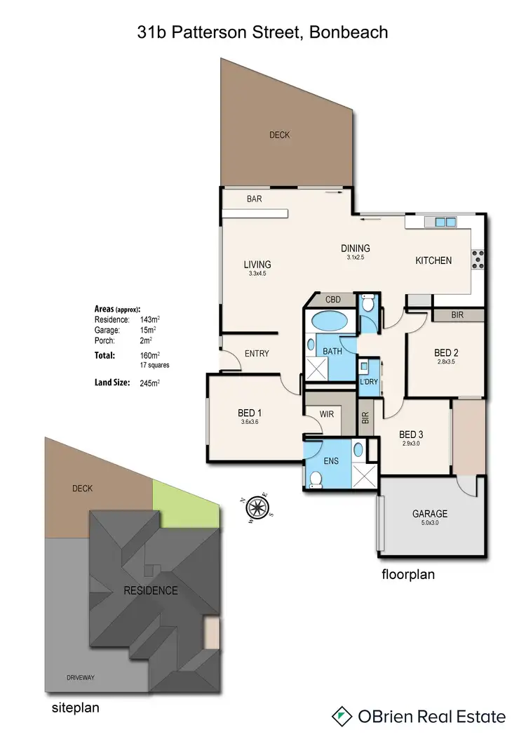 Floorplan of Homely house listing, 31B Patterson Street, Bonbeach VIC 3196