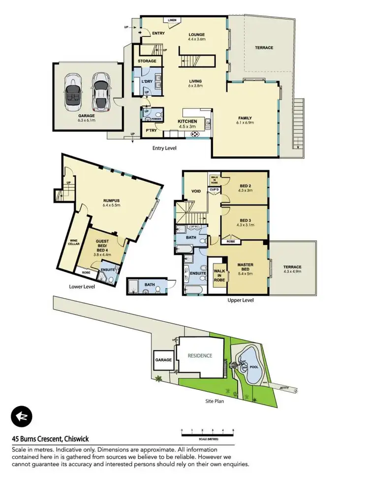 Floorplan of Homely house listing, 45 Burns Crescent, Chiswick NSW 2046