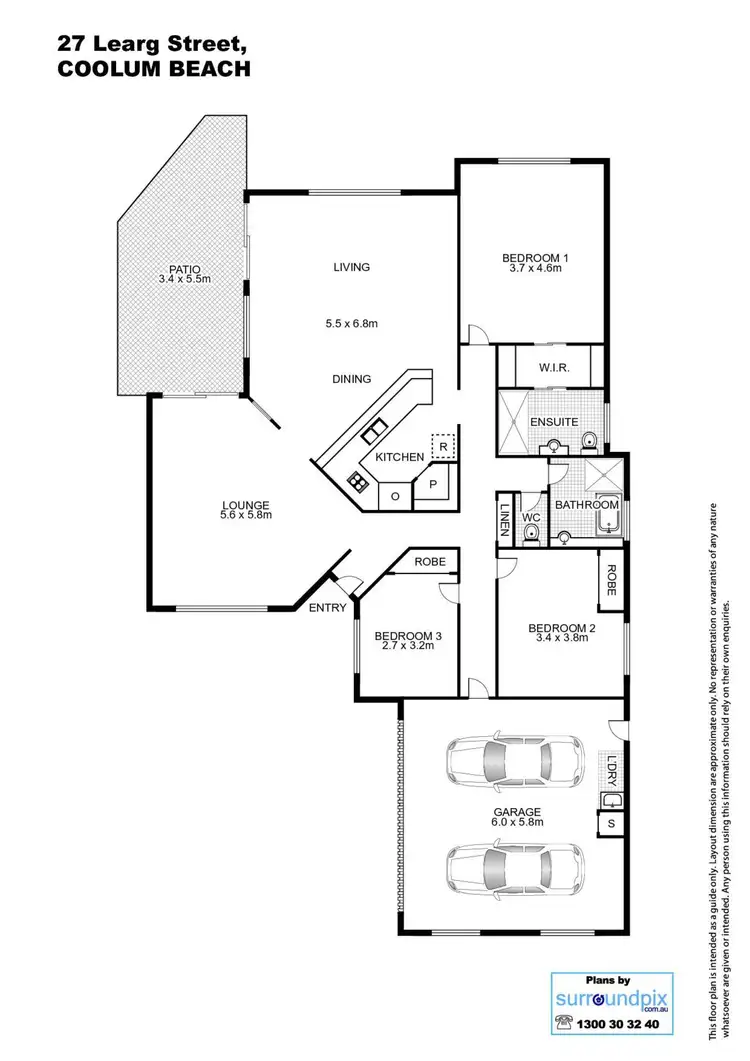 Floorplan of Homely house listing, 27 Learg Street, Coolum Beach QLD 4573