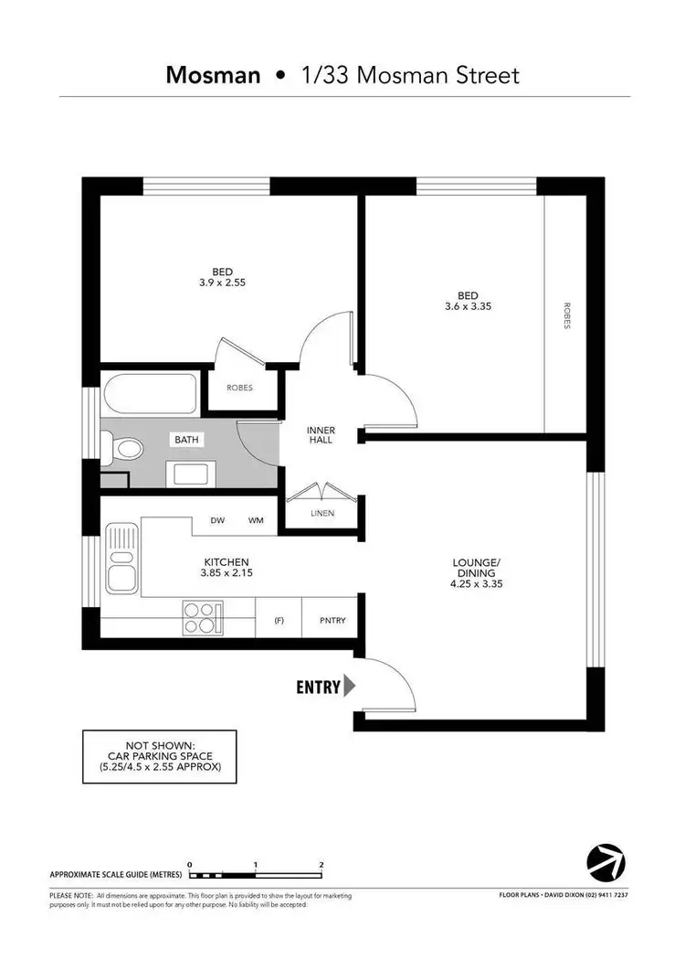 Floorplan of Homely apartment listing, 1/33 Mosman Street, Mosman NSW 2088