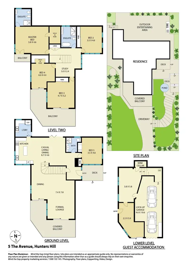 Floorplan of Homely house listing, 5 The Avenue, Hunters Hill NSW 2110
