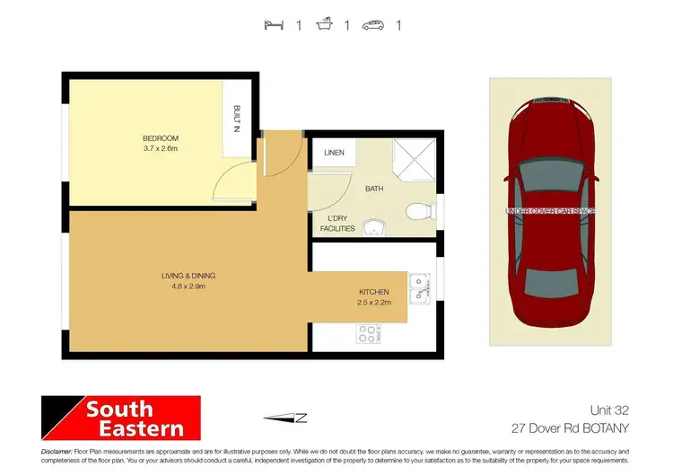 Floorplan of Homely apartment listing, 32/27 Dover Road, Botany NSW 2019