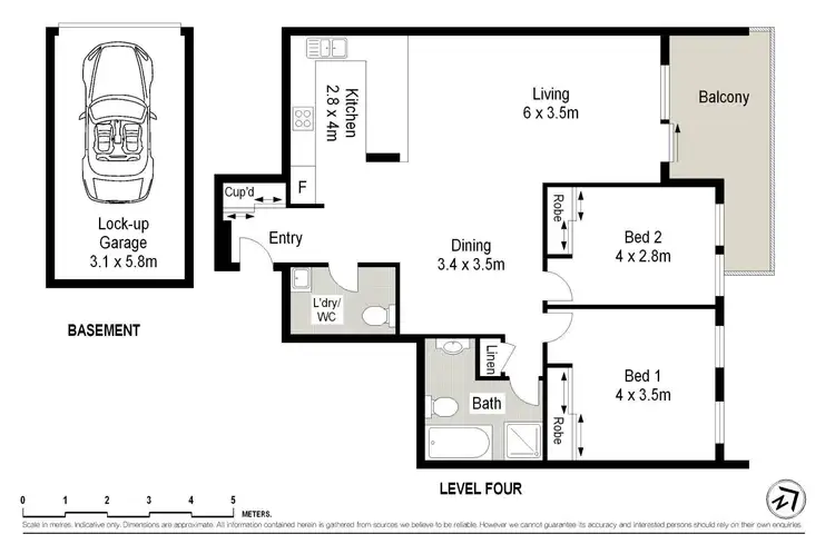 Floorplan of Homely unit listing, 23/9-15 East Parade, Sutherland NSW 2232