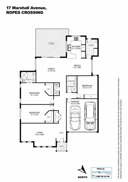 Floorplan of Homely house listing, 17 Marshall Avenue, Ropes Crossing NSW 2760