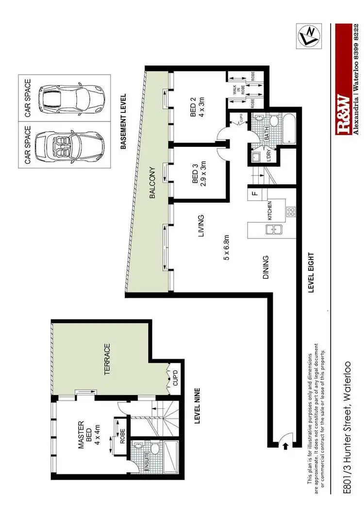 Floorplan of Homely apartment listing, E801/3 Hunter Street, Waterloo NSW 2017