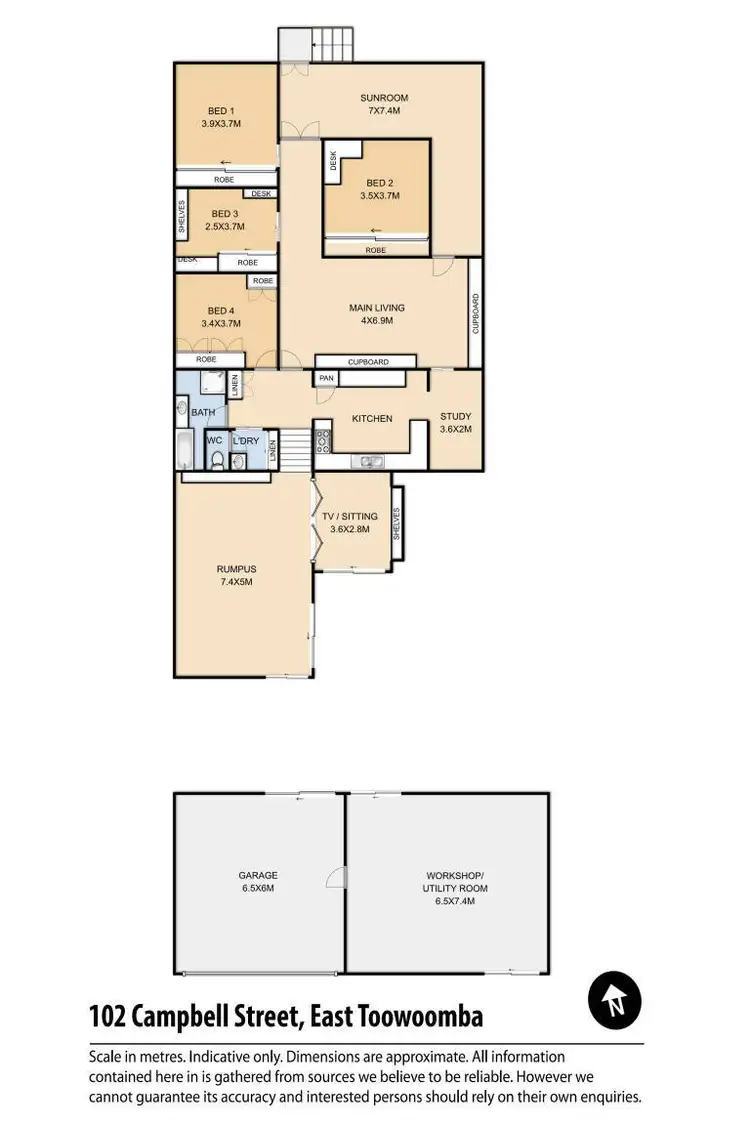 Floorplan of Homely house listing, 102 Campbell Street, East Toowoomba QLD 4350