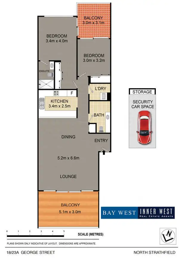 Floorplan of Homely apartment listing, 18/23A George Street, North Strathfield NSW 2137