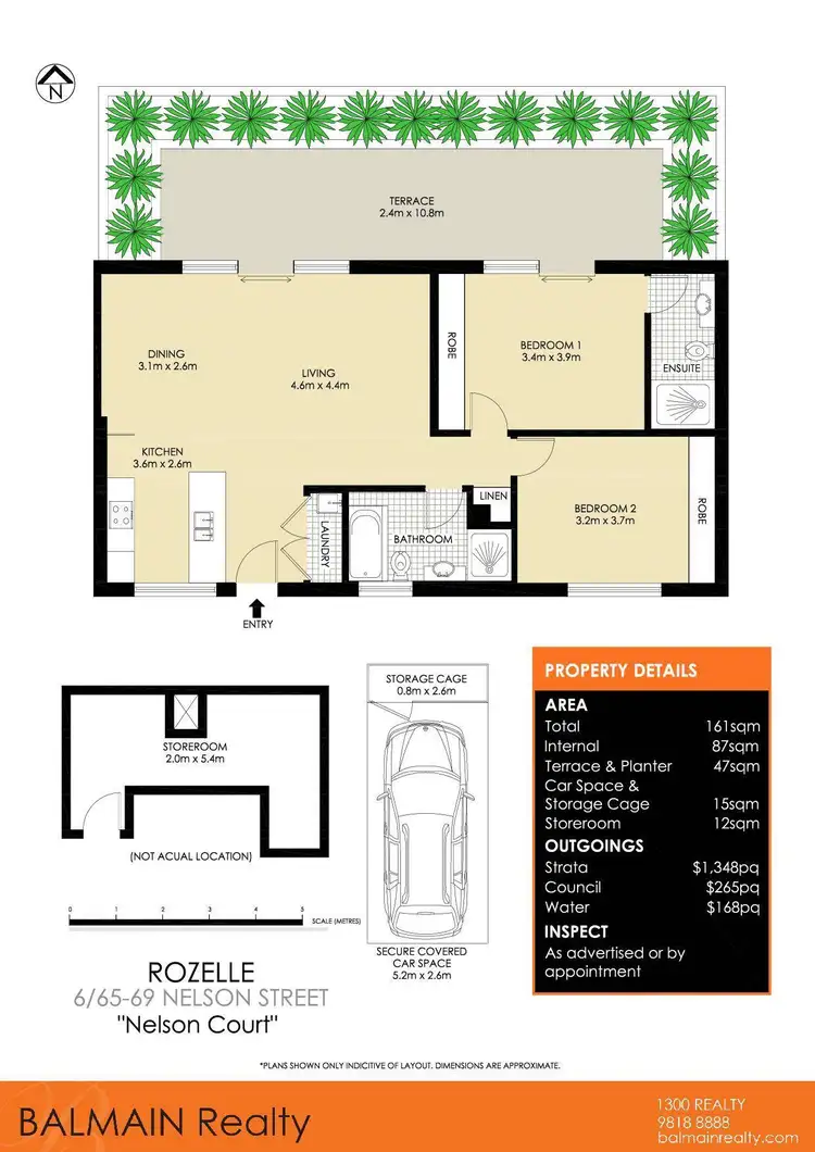 Floorplan of Homely apartment listing, 6/65-69 Nelson Street, Rozelle NSW 2039
