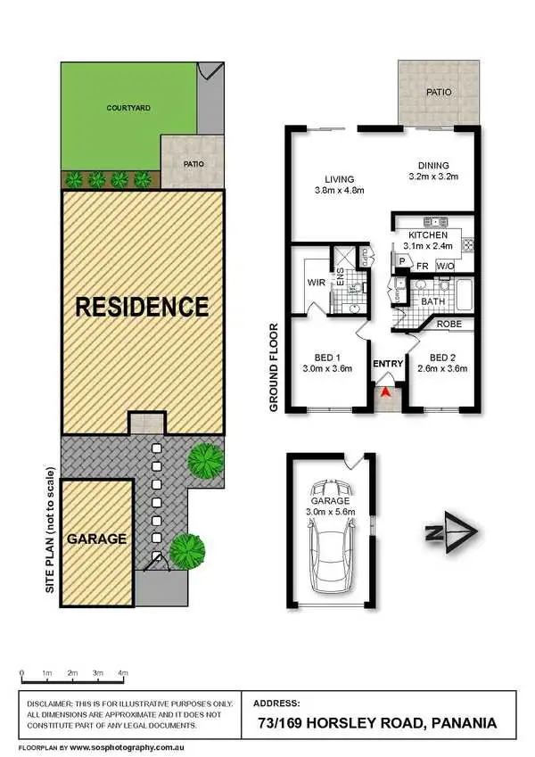 Floorplan of Homely townhouse listing, 73/169 Horsley Road, Panania NSW 2213